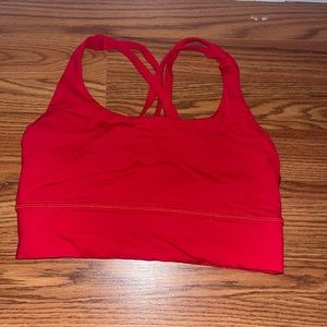 Red Lululemon Sports Bra Size 6